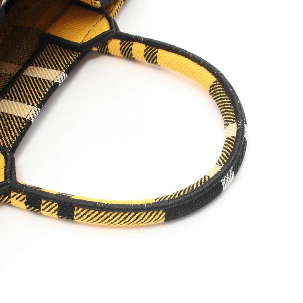 Dior BOOK TOTE Bag Canvas Yellow Black White - Picture 5 of 5